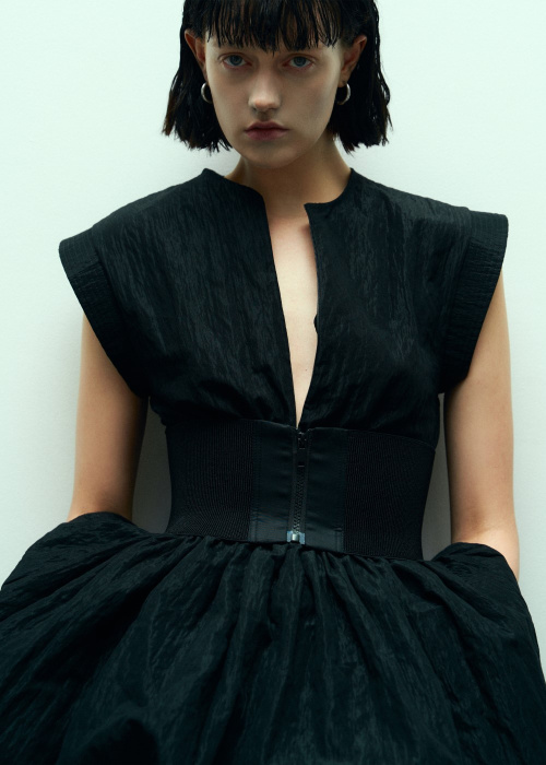 Flower Bud Loose Mid-length Dress